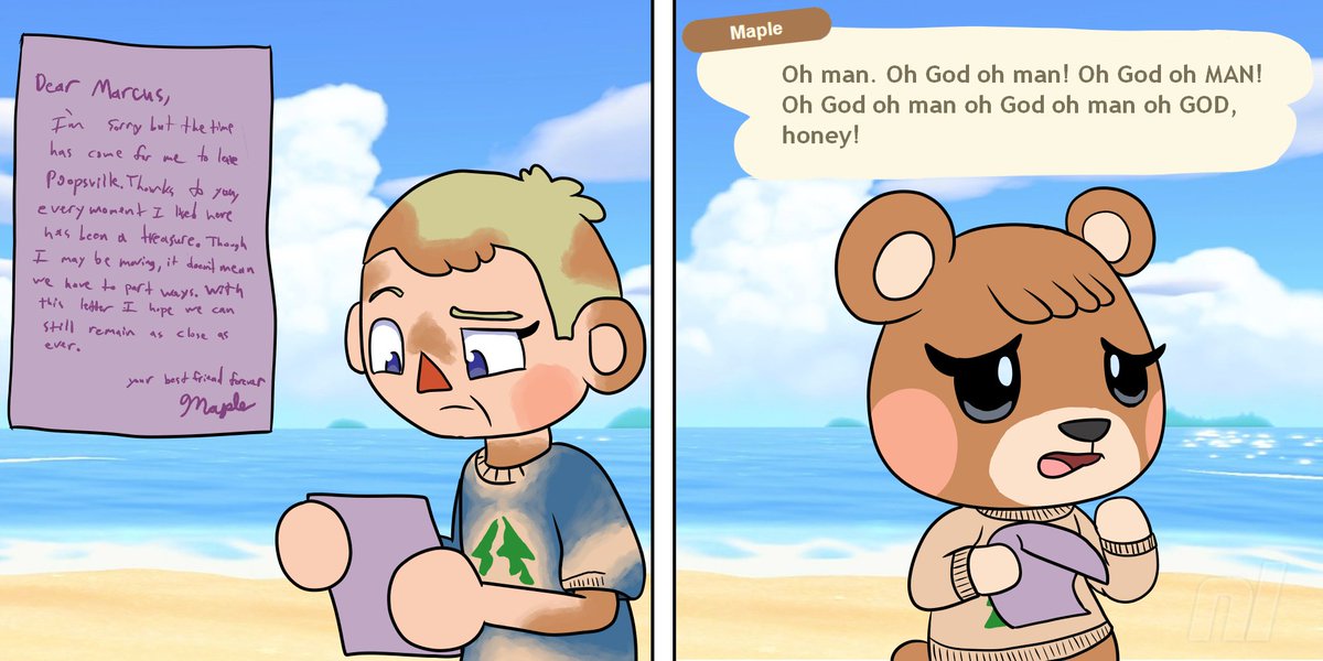 #Octransfur Day 26 - Mail
Getting a moving away letter from your favorite villager can be heartbreaking. But it doesn't have to mean goodbye.