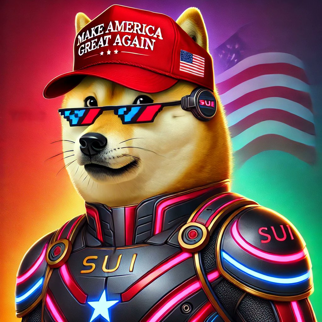 YOLOInuSUI's tweet photo. Yolo Sui: Making America Great Again in the SuiVerse! 
Meme magic meets blockchain power with Yolo Sui in the lead! 
#YoloSui #MAGA #SuiNetwork #CryptoCommunity https://t.co/frLcT6Dm5j