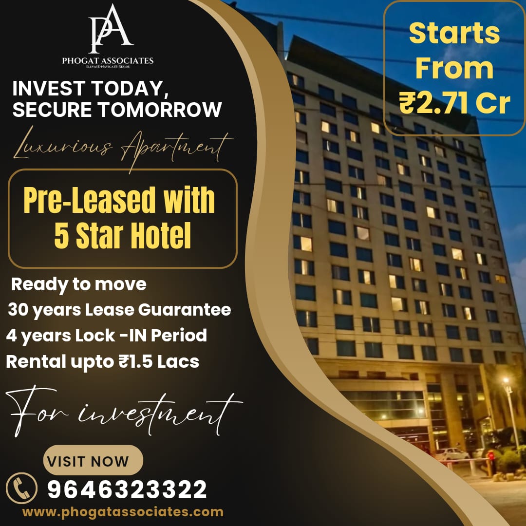phogatassociate's tweet photo. Unlock Luxury Living with a Smart Investment
Your Dream Property Awaits: Starting @ ₹2.70 Cr

Why Choose This Exclusive Opportunity? ✅ Turnkey Luxury: Ready-to-move-in apartments!
✅ Guaranteed Returns: 30-year lease with a trusted 5-star hotel Secure Your Future. https://t.co/v00vjCL5t8
