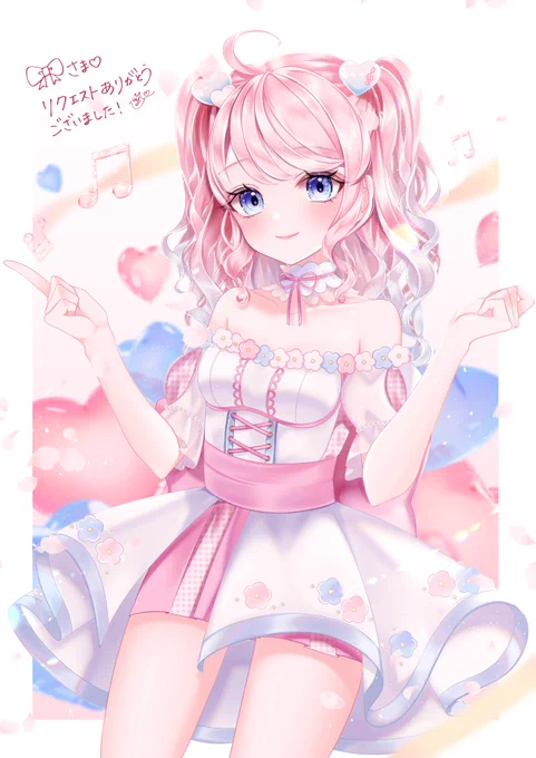 リクエストありがとうございました優しい雰囲気のとっても可愛い子で癒されました…これから活動される予定との事で、今後のご活動を応援しております₍ᐢ‥ᐢ₎ #Skeb  #commission 