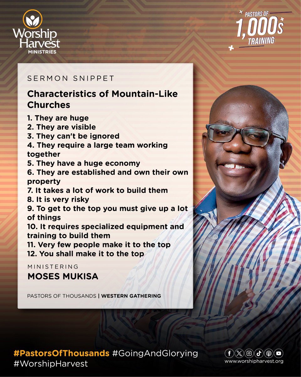 #PastorsOfThousands#GoingAndGlorying#WorshipHarvest