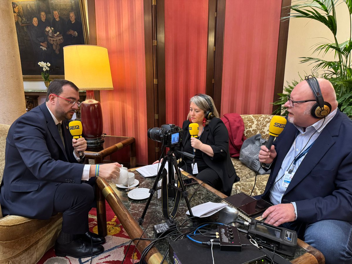 📻 El presidente de <a href="/GobAsturias/">Principado de Asturias</a> <a href="/AdrianBarbon/">🌹 Adrián Barbón 💙💛</a>  en las emisoras de la Cadena SER en Asturias. 

🎙Premios <a href="/fpa/">Fundación Princesa de Asturias</a> 2024

youtu.be/FJqq7oJxHmM?si…
