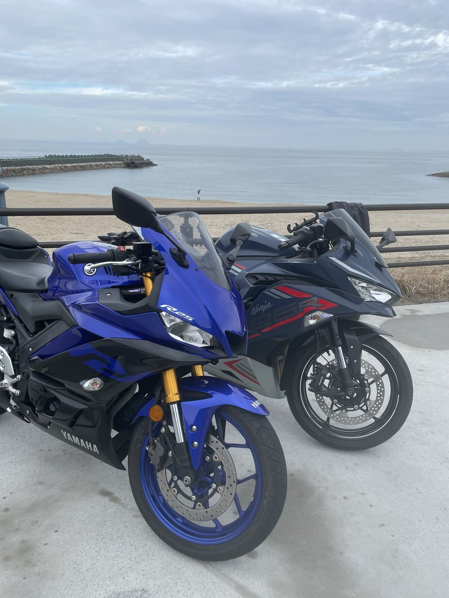 E___gochan's tweet photo. ということで本日ご納車されました🙇🏻‍♀️

YZF-R25（2019年式）です

#yzfr25
#yamaha https://t.co/loWijKox60