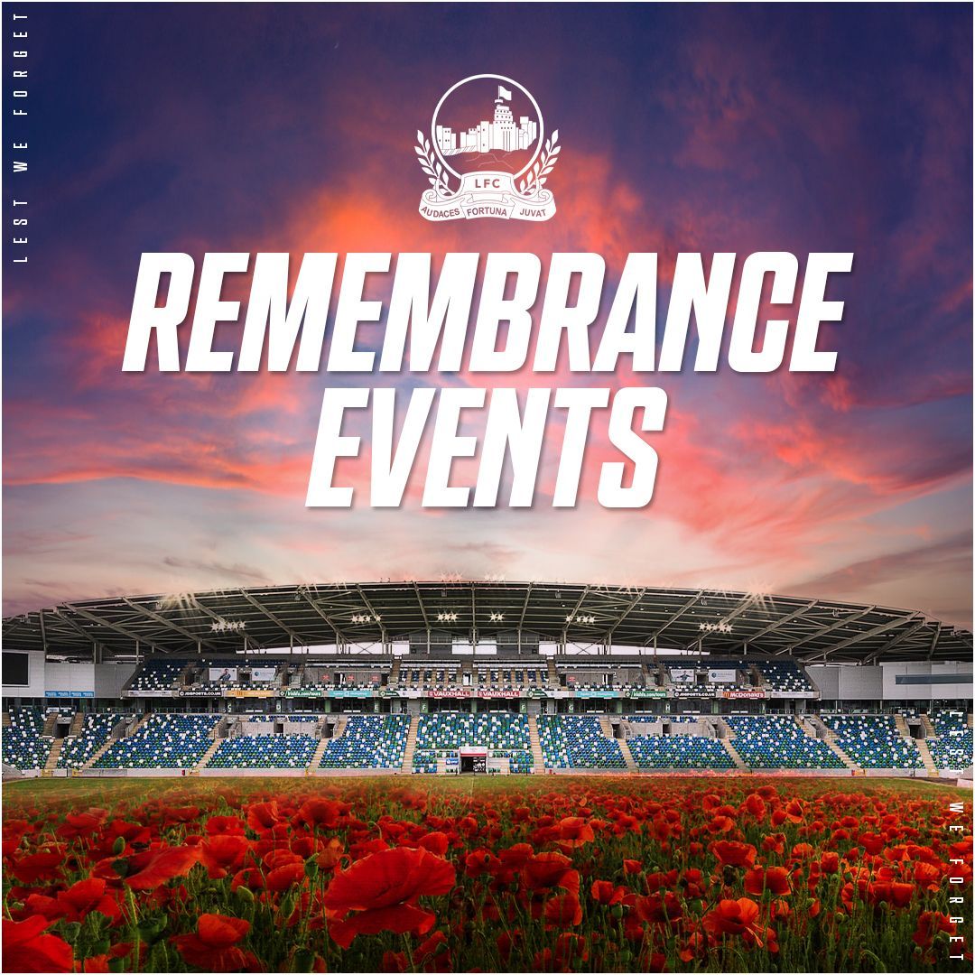 🌹 Reminder that there will be a short Service of Remembrance will be held at the Linfield Memorial in the club offices today at Windsor Park. 

This will commence at 1.30pm and the service will be led by Academy Coach Johnny Jamison with other club officials participating,