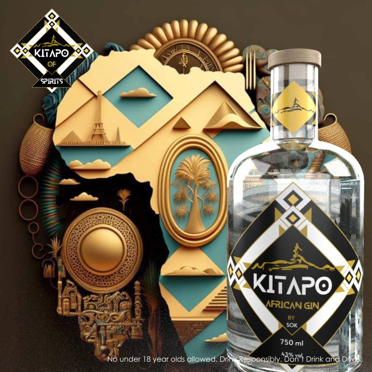 Get ready to raise your glass to Kitapo Spirits! 🍾Find out more about their African inspired gin here: kitapospirits.co.za/product/kitapo… 

#CTBeverageShow
#RaiseAGlass
#KitapoGin