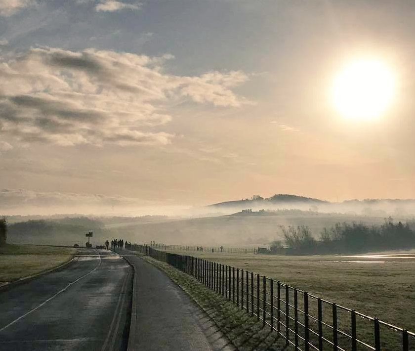 This morning heading to #parkrun