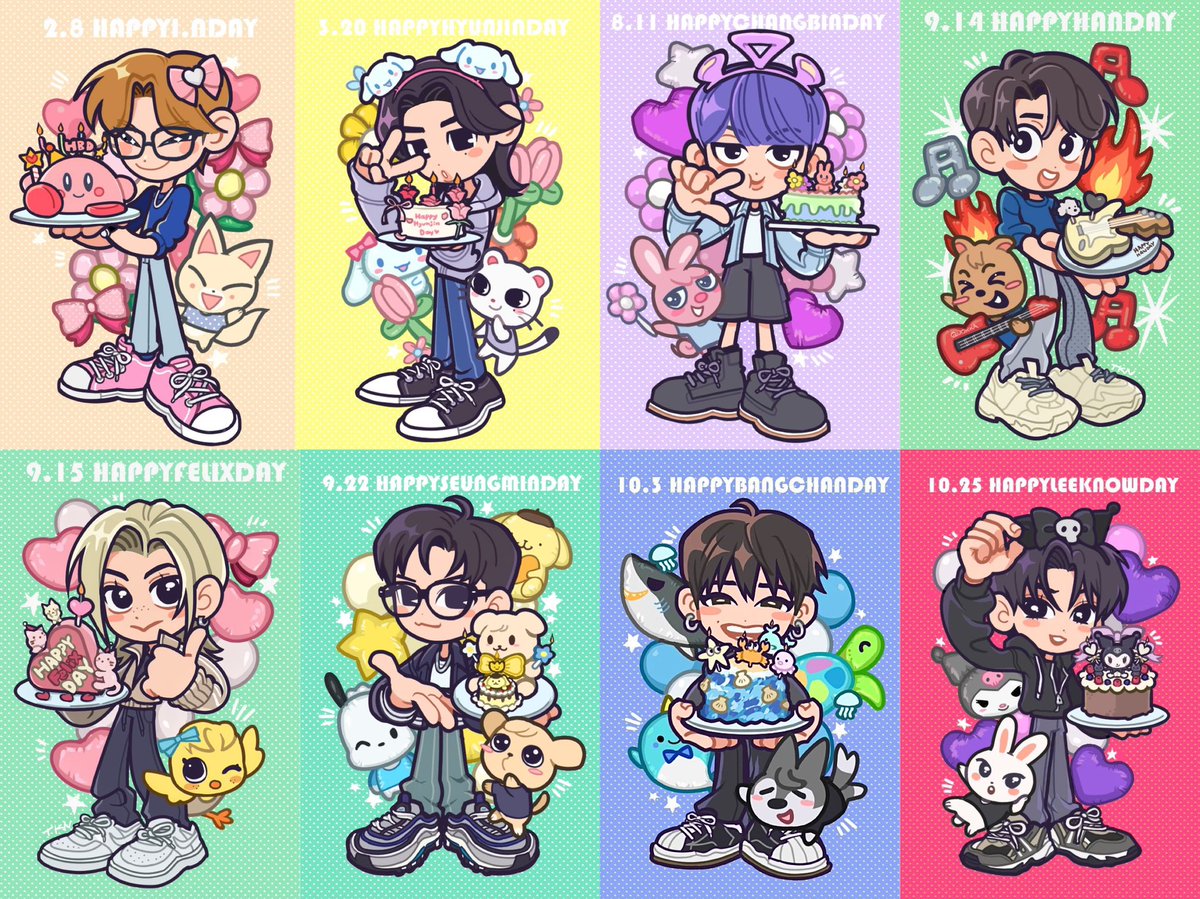 一周！！👏👏前に描いたものも手直してみた おめでとうございました🎂（〃＾∇＾）o_彡☆