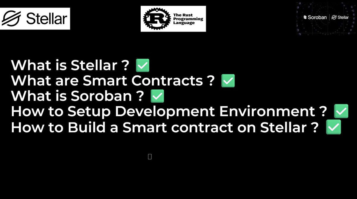 mishaldotrwa's tweet image. 🚀 Build on Stellar : A Step-by-Step Guide to  Smart write Contracts   on @StellarOrg💡&quot;

@riseinweb3 , @BuildOnStellar.
#Stellar, #Soroban, #StellarContentChallenge.
In will learn : 
    What is - 
➡️Stellar  🧊
➡️Smart contracts 💻
➡️Soroban, etc. 🧑‍💻
youtube.com/watch?v=r3l9Pu…