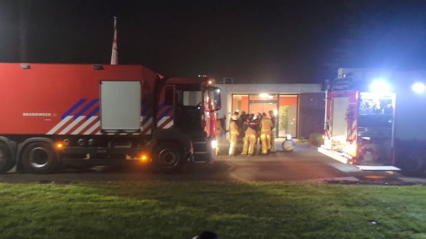 Brandje bij Cederborg op Lentisterrein in Zuidlaren