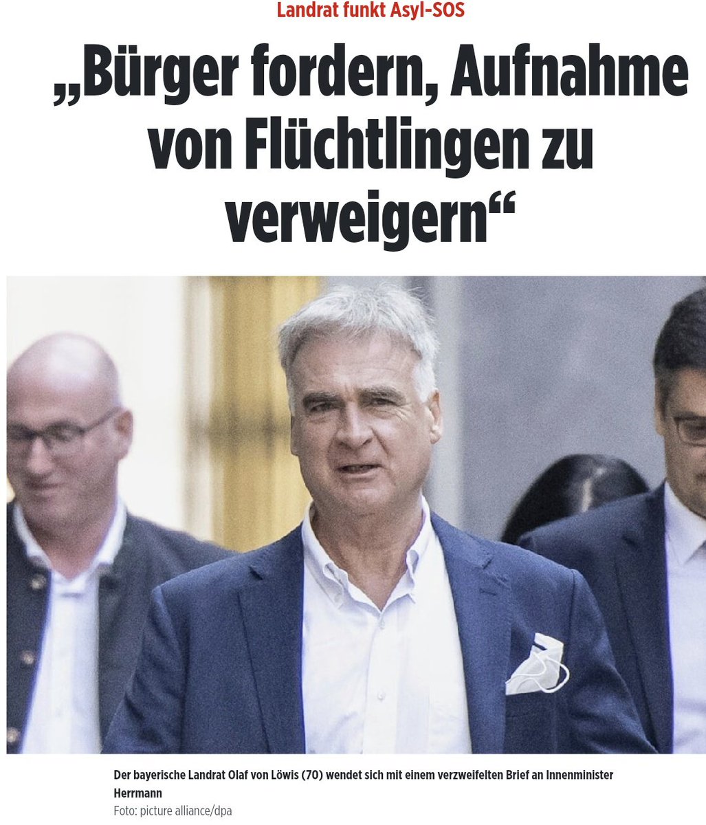 Landrat mit Asyl -Notruf: Immer mehr Bürger fordern, keine Flüchtlinge mehr aufzunehmen. Was sagt ihr? m.bild.de/politik/inland…