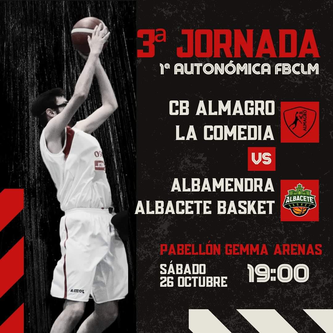 Día de partido, a las 19'00 nuestros seniors reciben en casa al filial del <a href="/AlbaceteBasket/">Bueno Arenas Albacete Basket</a> como siempre con entrada gratuita y el bar abierto, te esperamos 🔴🔴🔴