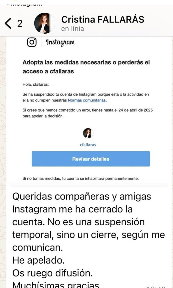anaisbernal's tweet image. Han cerrado la cuenta de Cristina Fallarás en Instagram. Las redes sociales como siempre. Callando a las mujeres y a feministas y dando espacio en redes al negacionismo y acosadores.