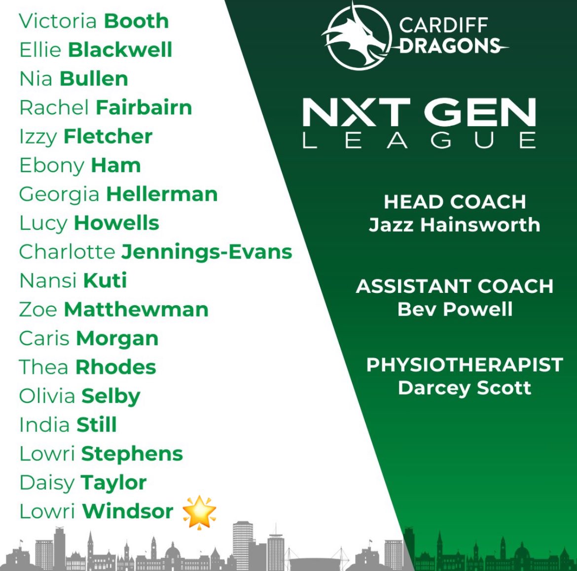PEatCardiffHigh's tweet image. Huge congratulations to Y13 pupil Lowri on her selection for this seasons @cardiffdragons_ NXT GEN squad 👏🏼 Good luck to Lowri &amp;amp; the team for the season ✨