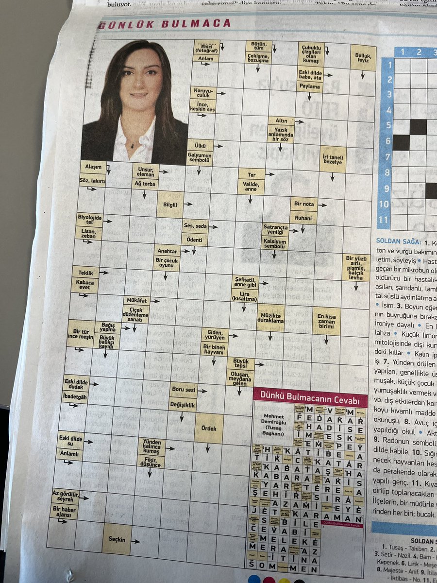 Bugün bir gazetenin bulmaca köşesinde “bulunabilmesi” için şehidimizin fotoğrafı koyulmuş…

Bu anormal bir tercih değil mi?
Ya da ben mi abartıyorum? 
Hakikaten ne doğru ne yanlış artık aklım almıyor…

Bir gazete derken herhangi bir isim değil.
epey meşhur olanlardan…

Bu