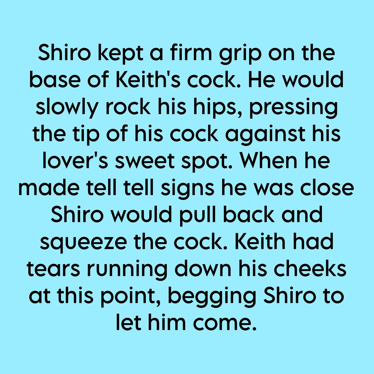 ManhattanAt's tweet image. #NSFW #Kinktober #Sheith
24:ᴏʀɢᴀsᴍ ᴅᴇɴɪᴀʟ