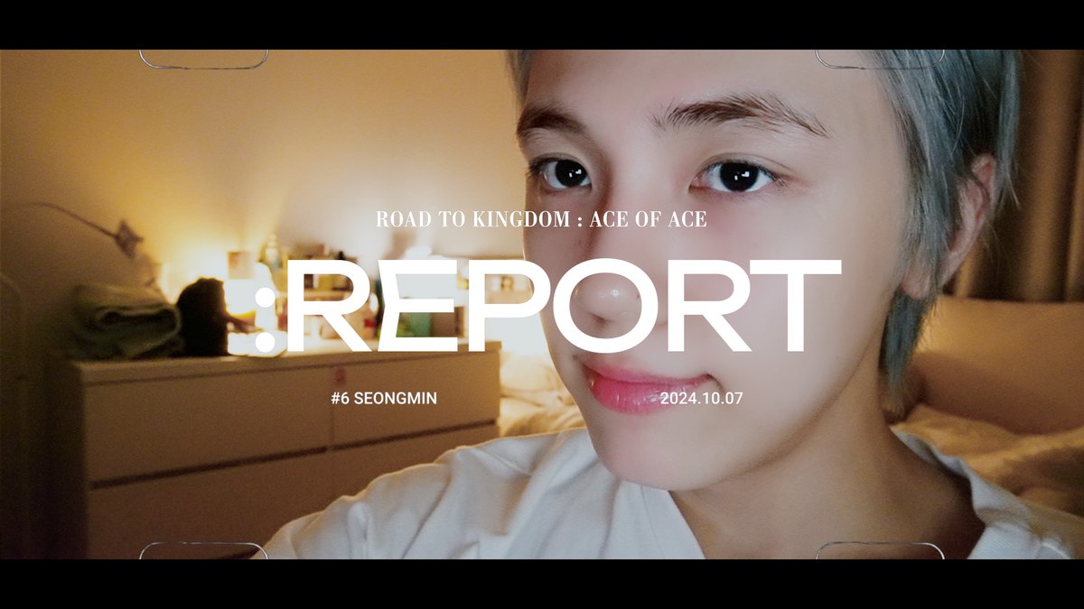 CRAVITYstarship's tweet photo. [🎥]
: 𝗥𝗘𝗣𝗢𝗥𝗧 #6 SEONGMIN l ROAD TO KINGDOM : ACE OF ACE
⠀
▶ https://t.co/snvEqq8Qo5
⠀
#CRAVITY #크래비티
#성민 #SEONGMIN
#로드투킹덤 #ROADTOKINGDOM https://t.co/5bOdyYe0Rm