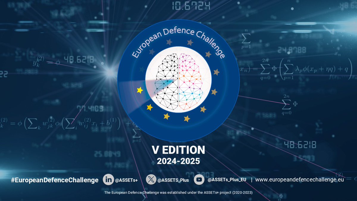 ASSETs+ (@assets_plus) on Twitter photo 📢Registration for the 5th edition of the #EuropeanDefenceChallenge is closed! A board of experts will now select the best proposals. Those selected will be asked to expand the description to 10 pages. Stay tuned!
👉europeandefencechallenge.eu
@RMA_KMS_ERM <a href="/FGB_EU/">Fondazione Giacomo Brodolini EU</a> <a href="/EUDefenceAgency/">European Defence Agency</a> 📢Registration for the 5th edition of the #EuropeanDefenceChallenge is closed! A board of experts will now select the best proposals. Those selected will be asked to expand the description to 10 pages. Stay tuned!
👉europeandefencechallenge.eu
@RMA_KMS_ERM <a href="/FGB_EU/">Fondazione Giacomo Brodolini EU</a> <a href="/EUDefenceAgency/">European Defence Agency</a>