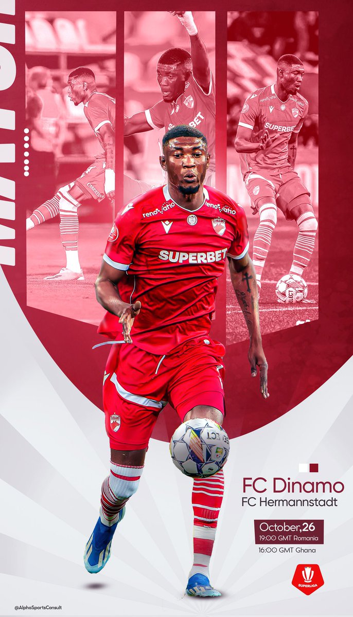 GhMaxi9's tweet image. 🇹🇬 🇬🇭 Kennedy Boateng will be in action tonight for CS Dinamo Bucuresti in the Romanian 🇷🇴 SuperLiga.

#Maxigraphics #likesharecomment