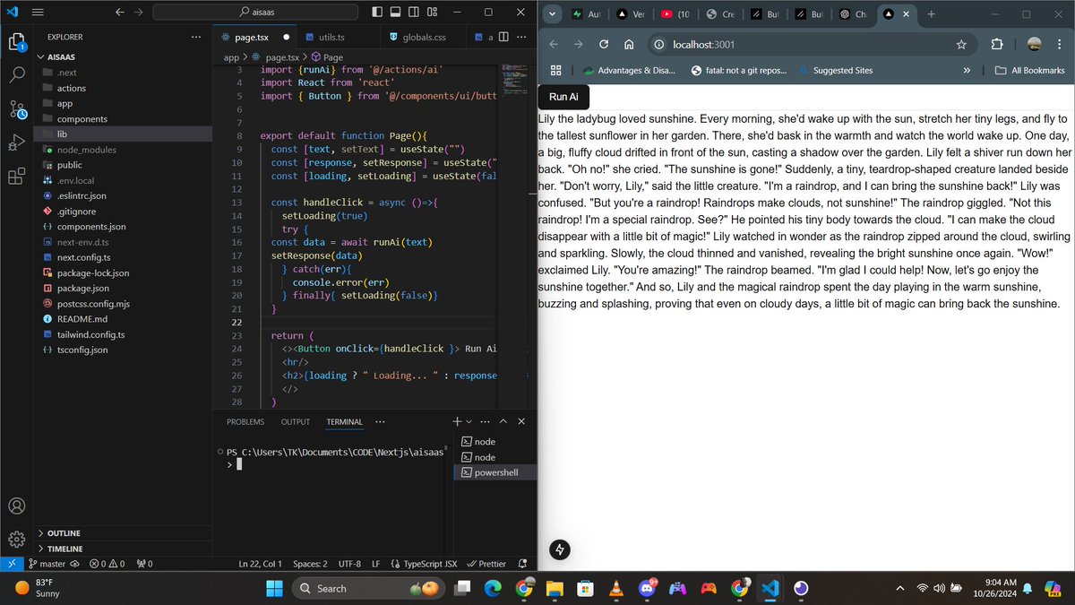 TadalaUI's tweet image. Trying out Google Gemini for my new AI SaaS project! 
It’s geared toward anyone who does a ton of writing—aiming to make content creation smoother, faster, and smarter with some AI magic. ✍️🤖