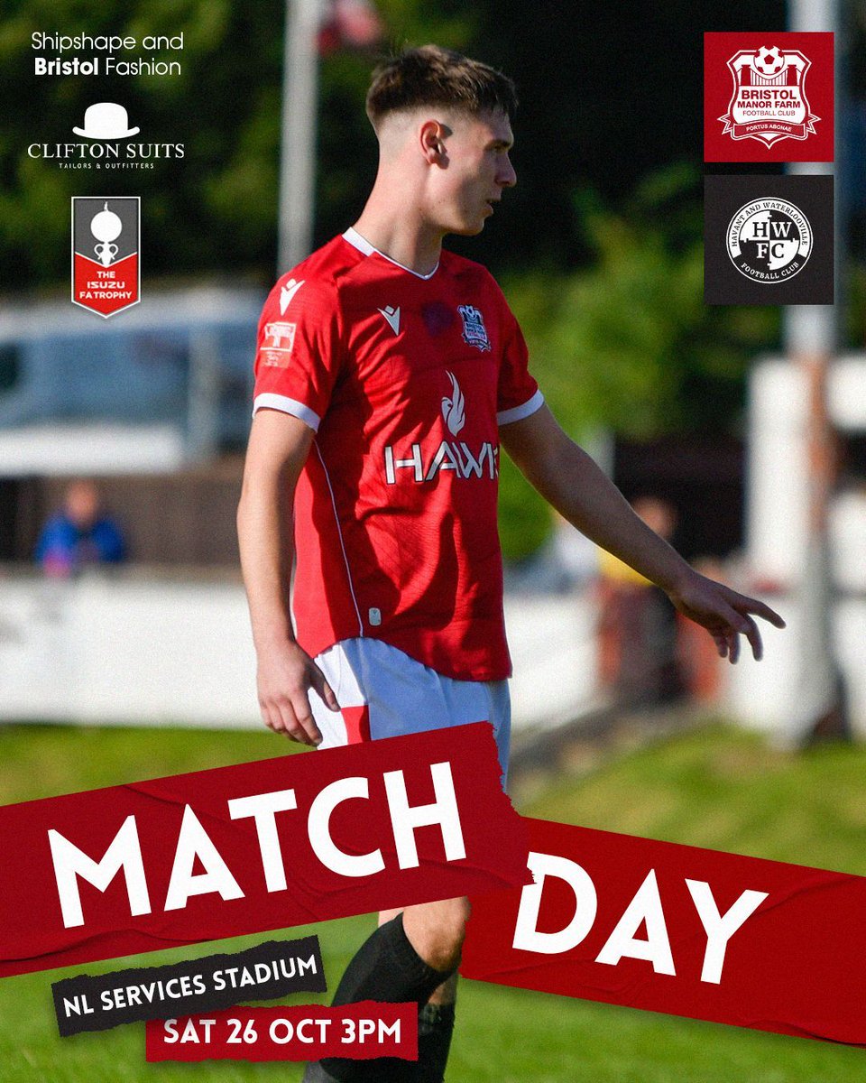 Bristol Manor Farm (@manorfarmfc) on Twitter photo MATCHDAY โฝ
ITโS THE BIG ONE TODAY - The Farm host Southern Premier South <a href="/HWFCOfficial/">Havant & Waterlooville FC</a> in the First Round Proper of the Isuzu FA Trophy!
๐ Havant & Waterlooville
๐๏ธ The NL Services Stadium
๐ 3pm
#UpTheFarm MATCHDAY โฝ
ITโS THE BIG ONE TODAY - The Farm host Southern Premier South <a href="/HWFCOfficial/">Havant & Waterlooville FC</a> in the First Round Proper of the Isuzu FA Trophy!
๐ Havant & Waterlooville
๐๏ธ The NL Services Stadium
๐ 3pm
#UpTheFarm
