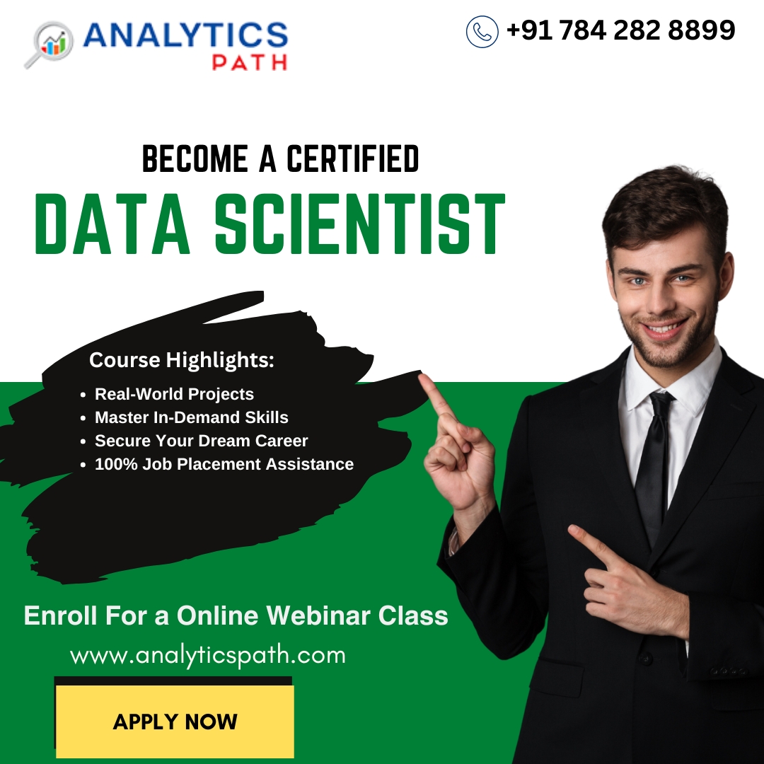 analyticspath's tweet image. READY TO STAND OUT IN THE IT JOB MARKET?
START LEARNING THE ART OF DATA SCIENCE
For More Info: analyticspath.com
