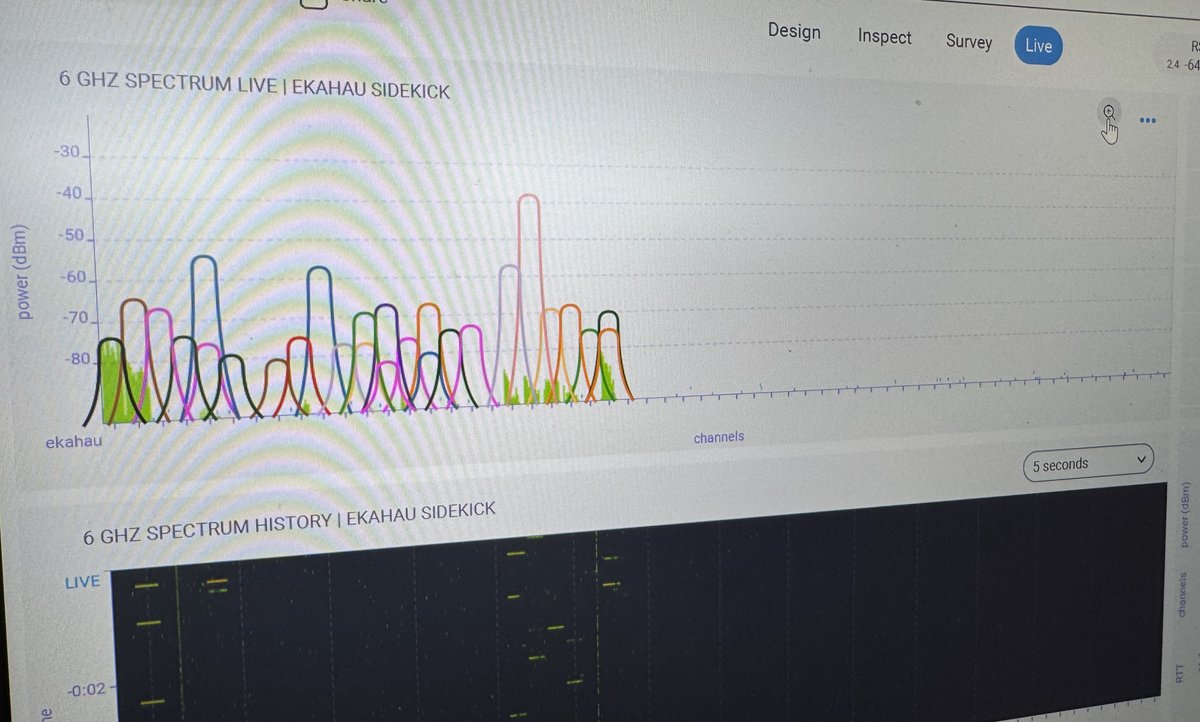 Thankyou #ekahau for  fixing the scanning of NON PSC channels on 6Ghz on the PC version 11.6.3.1 of Software.  Now make the first press of the zoom  (+)button show Full Uni5,6,7  or 8.  (zooms to much)  😀