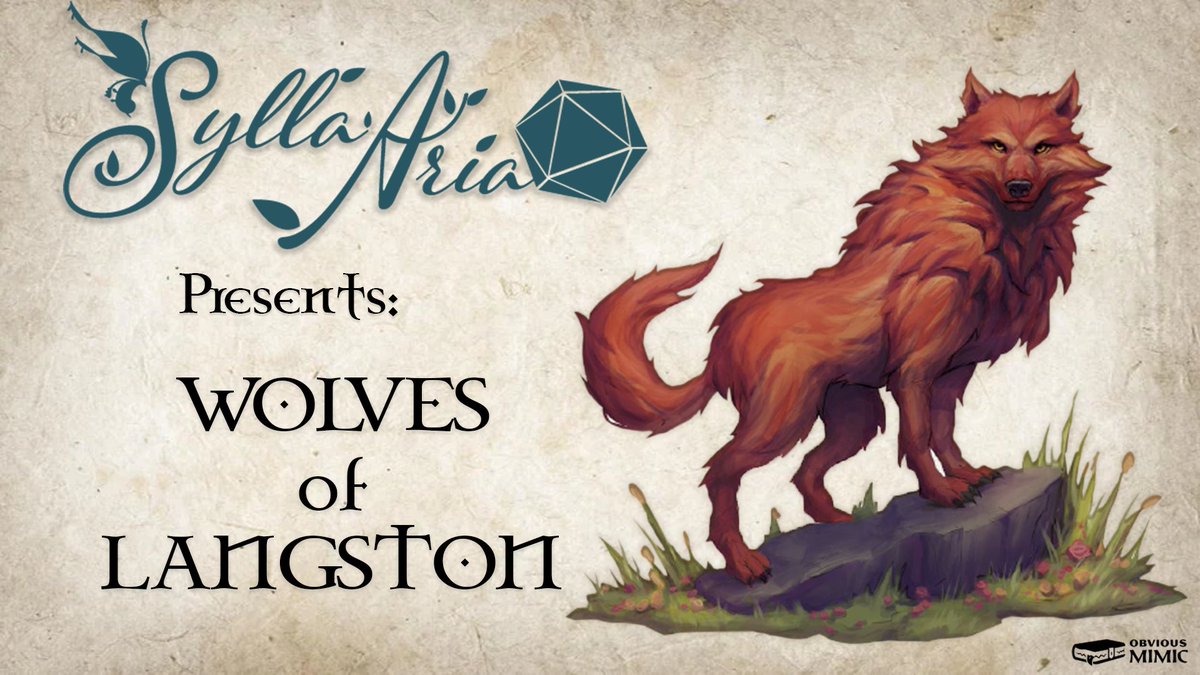 SyllaAria's tweet photo. πΉTOMORROWπ²
I will play playing The Wolves of Langston by @ObviousMimic!
Tune in on Twitch at 1:00 PM CST for the start of a new adventure...
#dungeonsanddragons #solodnd #vtuberdnd https://t.co/o01ep9zW5M