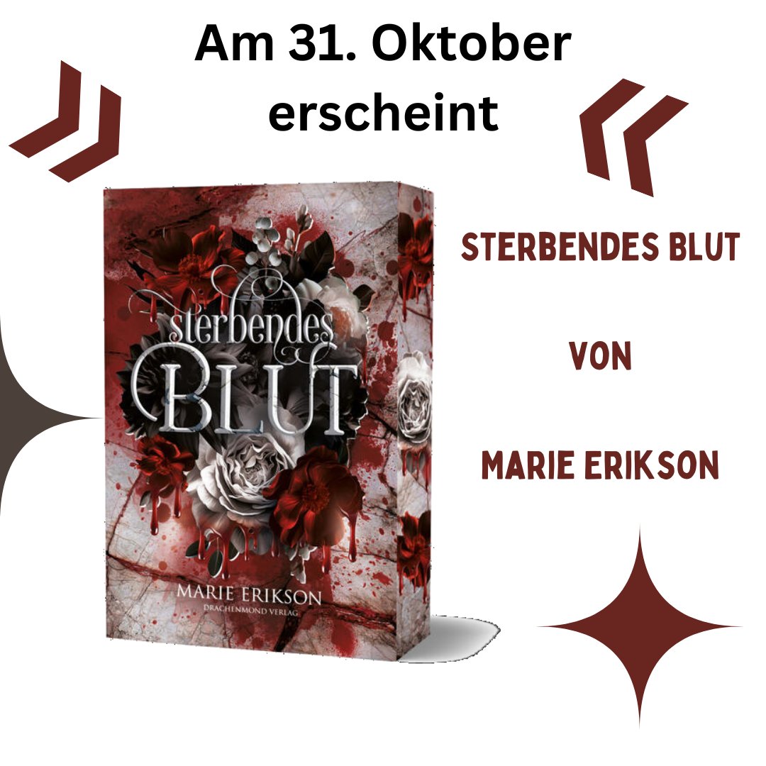 RaketenheftL's tweet photo. "Sterbendes Blut" von Marie Erikson ist zwar kein Heftroman, aber die Autorin hat schon einige Romane für John Sinclair und Perry Rhodan verfasst. 
Darum weise ich an dieser Stelle darauf hin, dass am 31.10.2024 dieses Buch von ihr das Licht der Öffentlichkeit erblickt. https://t.co/3mdxJeHUVF