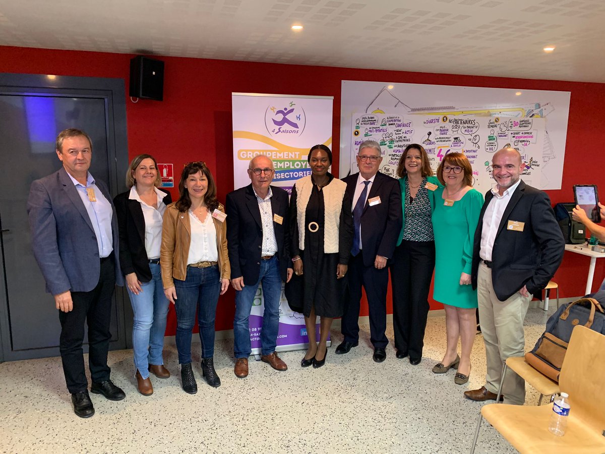 🎉Le <a href="/GE4Saisons/">GE4Saisons</a> est un modèle soutenu par la Région <a href="/Occitanie/">Région Occitanie</a> pour inventer l'emploi local🌱. En 2023, 764 salariés ont trouvé un emploi grâce aux emplois partagés💼. Malgré les coupes budgétaires, nous restons mobilisés pour dynamiser nos territoires. Bon anniversaire au GE!🎂