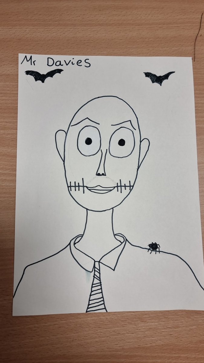Croesyart1's tweet photo. What fabulous 'Tim Burton esque' week we've had in Art! With some staff being honoured with a portrait ❤️🎨🎃🧟‍♂️🧟‍♀️
@CroesyDoWKS3 @croesyEADOF @croesyschool @croesyheadteach https://t.co/kpeQk5Zky2