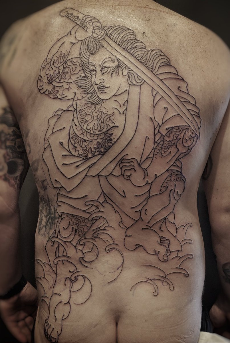 blackeyestattoo's tweet photo. #張順 #水滸伝 #筋彫り 
#backpiecetattoo
LINE: @ blackeyes

#武蔵梵天 #彫浅 #川崎 #溝ノ口 #横須賀 #刺青 #横須賀タトゥー #和彫り #入墨 
#tattoo #blackeyes #japanesetattoo #tattooart  #yokosuka #tattooartist #yokosukatattoo #tokyotattoo 
#kawasakitattoo 
#世田谷 #池尻大橋 #刺青 https://t.co/giJXflEDaN