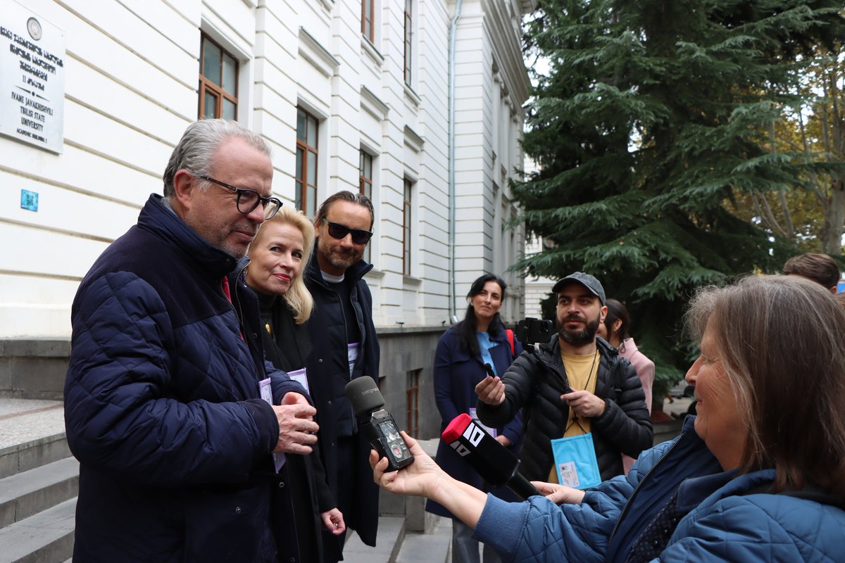 OSCE PA (@oscepa) on Twitter photo Special Co-ordinator <a href="/AllizardPascal/">Pascal Allizard</a>, Head of OSCE PA Delegation President <a href="/PiaKauma/">Pia Kauma</a> & Secretary General <a href="/robertomontella/">Roberto Montella</a> observing voting procedures in a polling station in #Tbilisi, #Georgia 🇬🇪🗳️ Special Co-ordinator <a href="/AllizardPascal/">Pascal Allizard</a>, Head of OSCE PA Delegation President <a href="/PiaKauma/">Pia Kauma</a> & Secretary General <a href="/robertomontella/">Roberto Montella</a> observing voting procedures in a polling station in #Tbilisi, #Georgia 🇬🇪🗳️