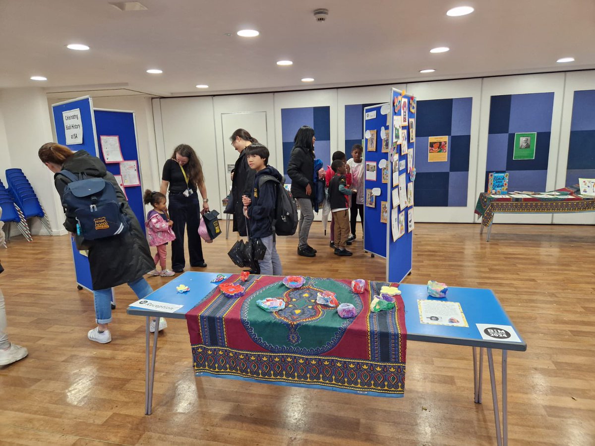 A fabulous way to end #BlackHistoryMonth with this incredible exhibition of art and research the children have been doing #untoldstories #inspiration