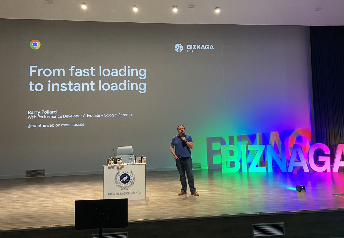 mariojho's tweet image. From fast loading to instant loading by 
Barry Pollard @tunetheweb @biznagafest #BiznagaFest24