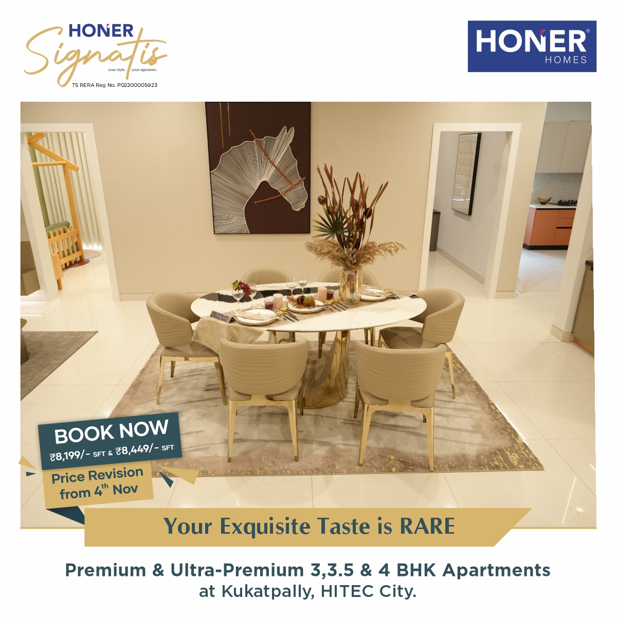 HonerHomes's tweet photo. Be a part of a project that delivers a dream in sync with your exquisite taste. 
Purchase a property at Honer Signatis before 4th November 2024 and participate in price appreciation. 

For more, visit: https://t.co/BsDMHa511N
#HonerSignatis #Signatis #ItsRare #ItsSignatis https://t.co/6DMjIXW0vA