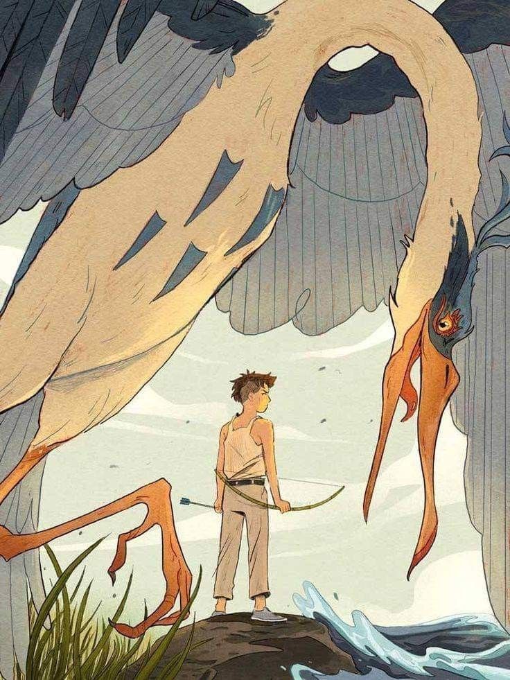 The Boy and the Heron art 🎨 by @/karynslee