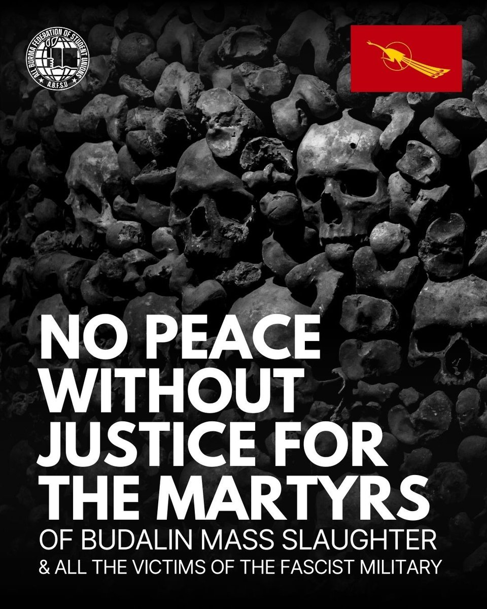 mkn_abfsu's tweet image. Statement on the recent fascist Myanmar Military’s murder spree against civilians in Budalin, Sagaing.

-

Link - abfsu.org/2024/10/statem…

-

#whatshappeninginmyanmar #abfsu #budalin