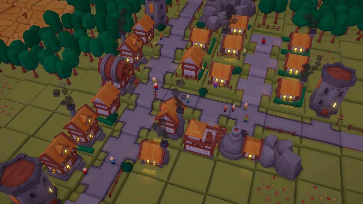 Lovely for #screenshotsaturday
A view at dawn ... or dusk 🌅

#miniworlds #gamedev #indiegame