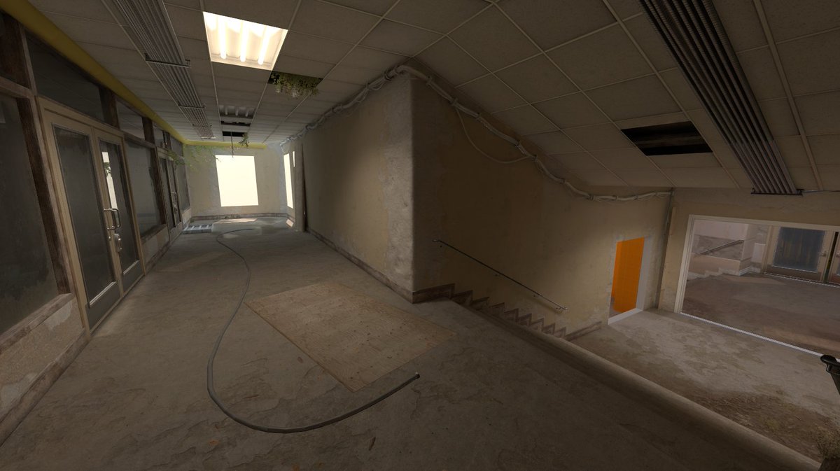 Grum1x's tweet image. #de_echolab🧪! First steps with materials. Heaven A-bombsite and lobby A. Still a lot to improve but after one day results are sufficient!
Thanks for support @slimek_ and @vfxNev!
#bigadventurecs2mappingcontest #mapcore #leveldesign #greybox #mapping #gamedevelopment