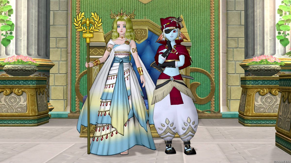 バージョンアップ前にゼネシア様の測定をしたかったんですが、以前使っていたソフトが諸事情で使えなくなってしまい、時間がかかっております💦
今バージョンでルティアナ様の像がもらえたので、取り急ぎ姉妹の身長チェック！📏
ネーしゃまはお姉様だから、少し大きいのかな！？