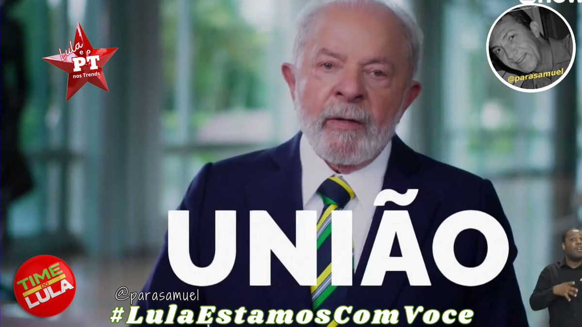 <a href="/bethonira/">Beth Andrade🚩🇧🇷🚩</a> <a href="/parasamuel/">Samuel Felix🚩</a> <a href="/InesNasciment12/">Ines Nascimento</a> <a href="/robeuman/">Roberto Suman ★彡 🇧🇷🚩</a> <a href="/WilmarPetista/">Wilmar</a> @borgescm <a href="/Cavalheira/">Cavalheira Esperanza 🇫🇴</a> <a href="/Dry_ie/">Drica 🚩🚩</a> <a href="/Mairaavelino64/">🚩🚩Maira 🚩🚩</a> <a href="/GuilhermeBoulos/">Guilherme Boulos</a> <a href="/martasuplicy_/">Marta Suplicy</a> ✊ Vamos juntos fortalecer a democracia. Vote com consciência! Vote no TIME DO LULA!

👑 Lula 1️⃣3️⃣ 
    👑Estamos
        👑Com
            👑Você

Dia Vermelhinhos 🚩! 
Dia amiga <a href="/bethonira/">Beth Andrade🚩🇧🇷🚩</a> !

*#LulaEstamosComVoce* 🤝