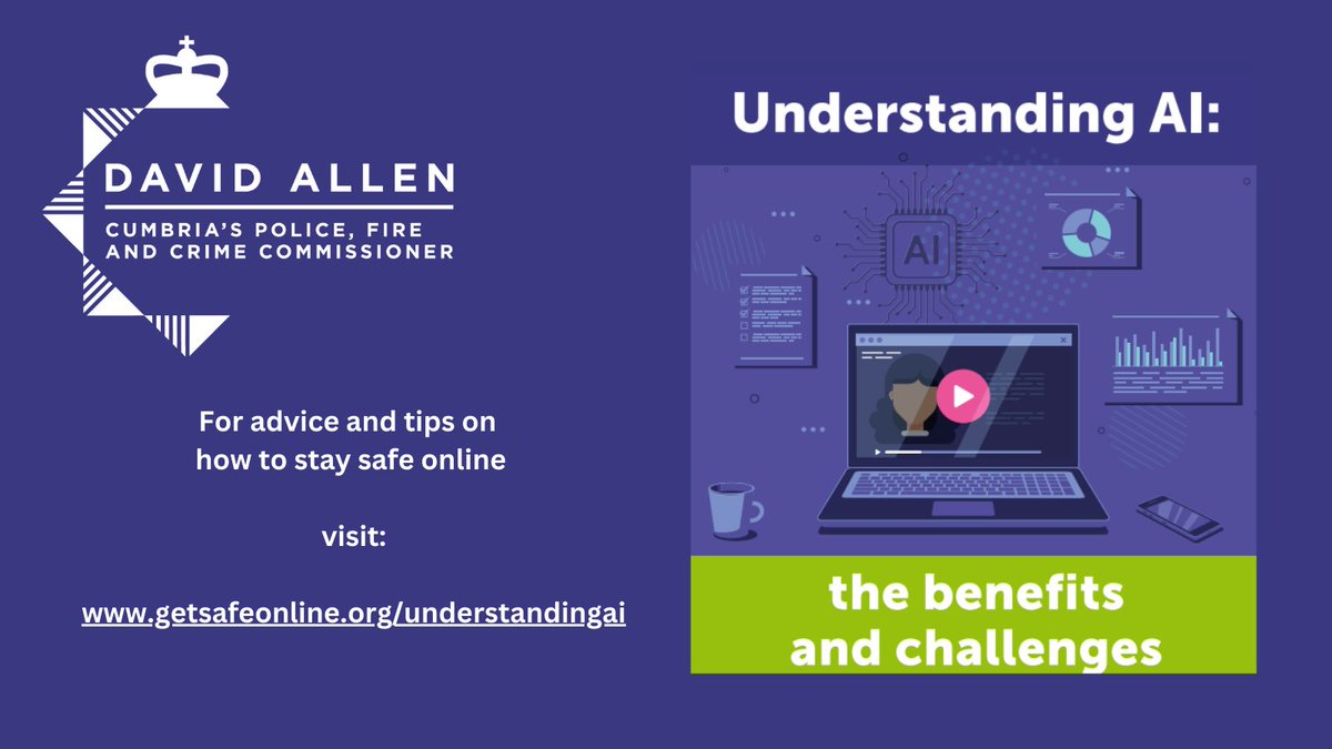 Whilst AI is doing a huge amount of good, it’s also being used increasingly for fraud, manipulation and harmful influence. Get AI-safe online now – read their top tips #UnderstandingAI orlo.uk/HxRQ2