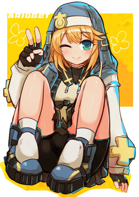 去年描いたブリジットのロジャーなし版#Bridget_Birthday #GGST #ギルティギア 