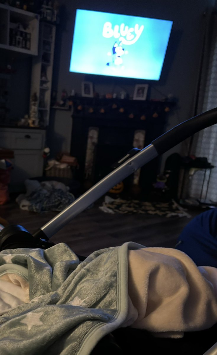 I’m flying solo with three kids til tomorrow which means a LOT of Bluey time. The kids are around here somewhere too 😅