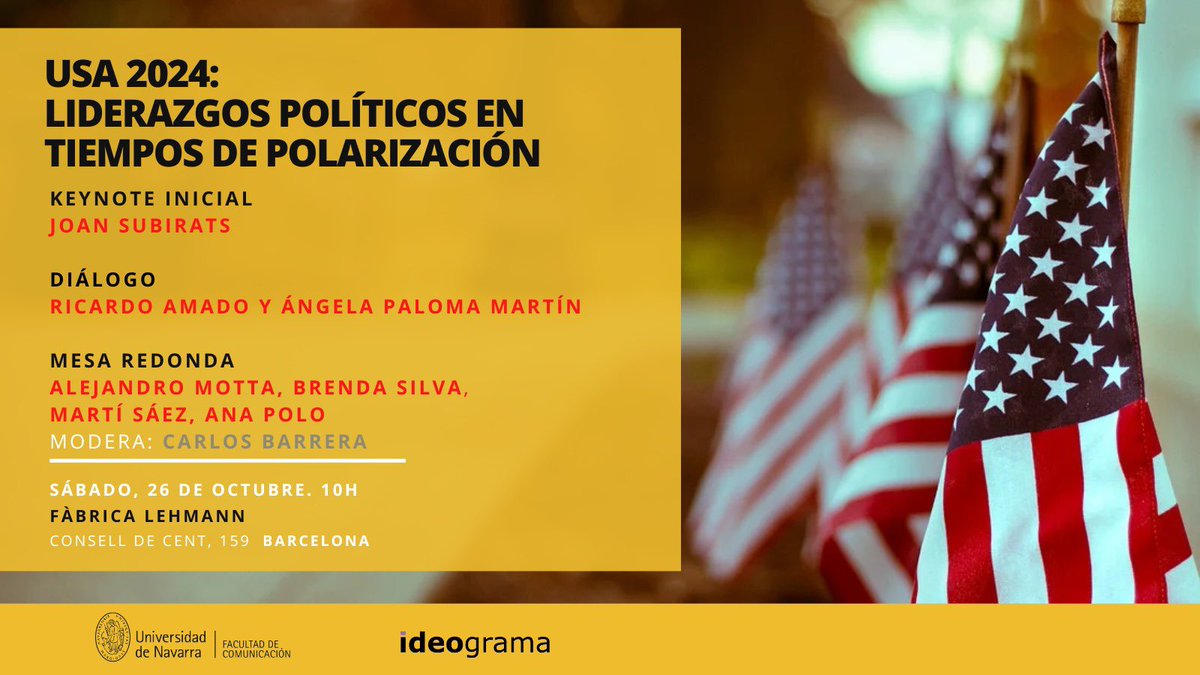 ideograma's tweet photo. Comenzamos nuestro Seminario anual de #compol 🇺🇸 que organizamos junto a @mcpc_unav @fcomunav en #Barcelona. https://t.co/4VKhKuiuHc