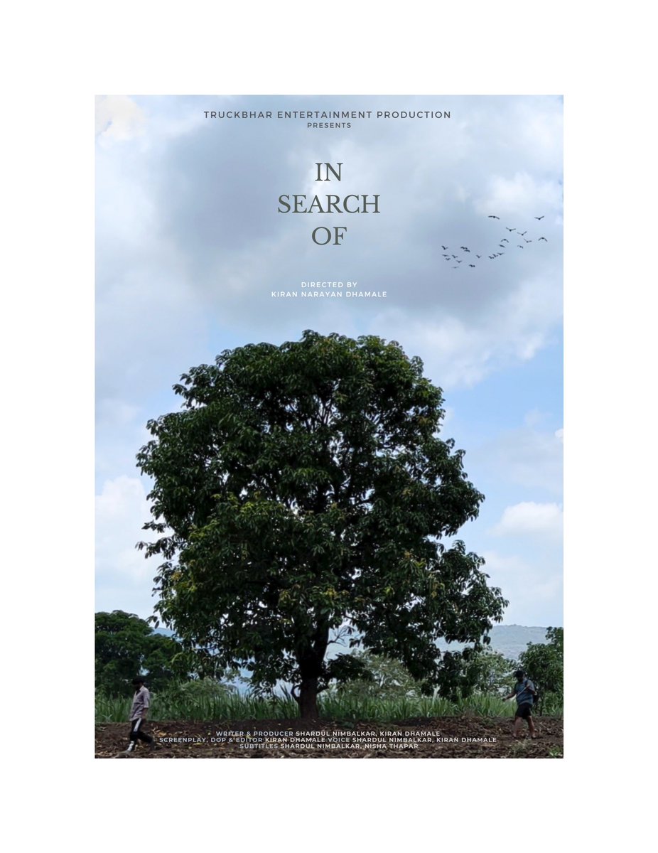 kd_dhamale's tweet photo. In Search Of……

( Official Selection )

WILDsound Daily Festival 2024

Director- Kiran Narayan Dhamale
Writer &amp; Producer- Shardul Nimbalkar, Kiran Dhamale
Screenplay, DOP &amp; Editor- Kiran Dhamale
Subtitles- Nisha Thapar, Shardul Nimbalkar https://t.co/YeH2s1Mooi