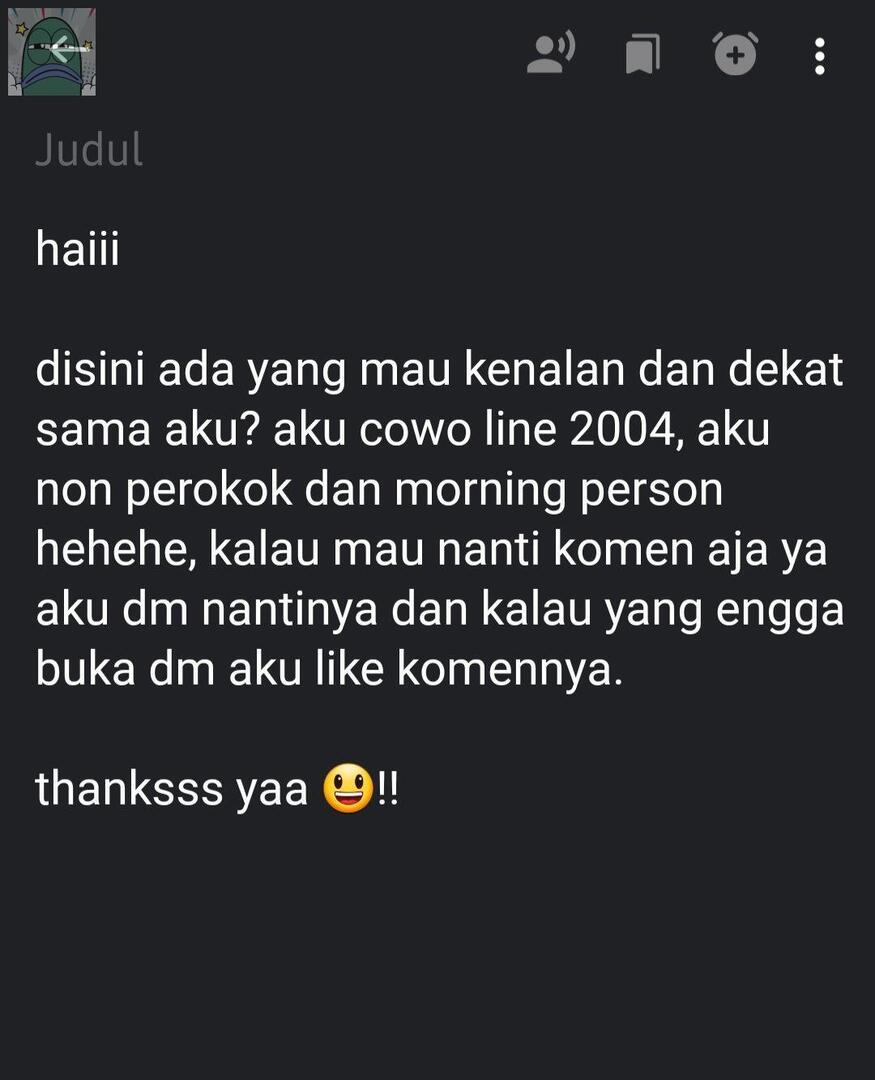 💚 (titipan) minimal lima kata.