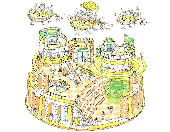 #そうだ営業しよう キャラクター、建物、風景、気が付けば何か色々描いています。どうぞ色々と見てやって下さいませ。 