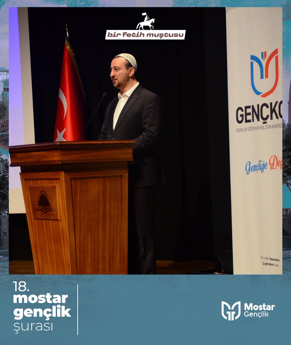 19. GENÇKON Genel Değerlendirme ve İstişare Toplantısı ile 18. Mostar Gençlik Şurası ortak oturumlarında GENÇKON Genel Başkanı Ahmet Sözbilir açılış konuşmalarını gerçekleştiriyor.

<a href="/ahmetsozbilir/">Ahmet Sözbilir</a> 

<a href="/Genckon/">GENÇKON</a> 
<a href="/mostargenclise/">Mostar Gençlik Lise</a>