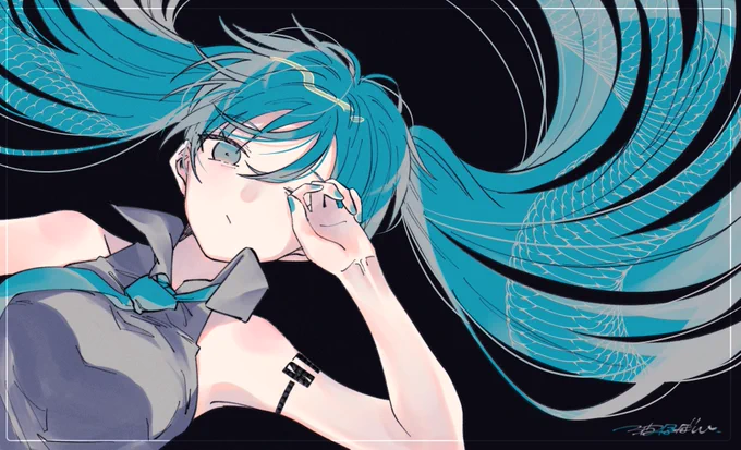 鱗  #初音ミク 